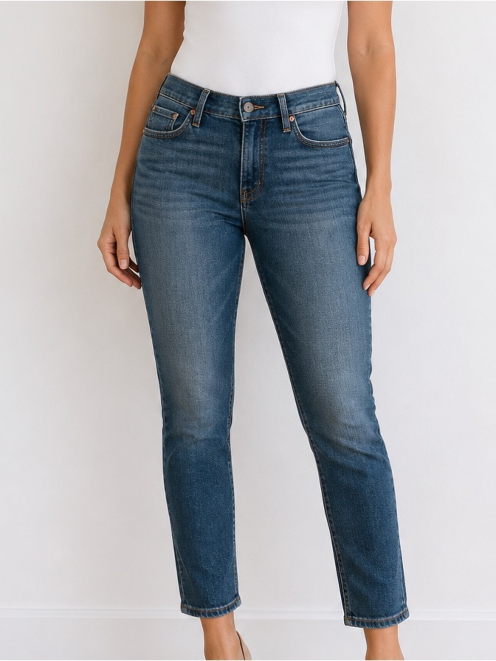 Levi’s Mid Rise Skinny Jeans Women’s 12 Medium Wash Stretch Denim